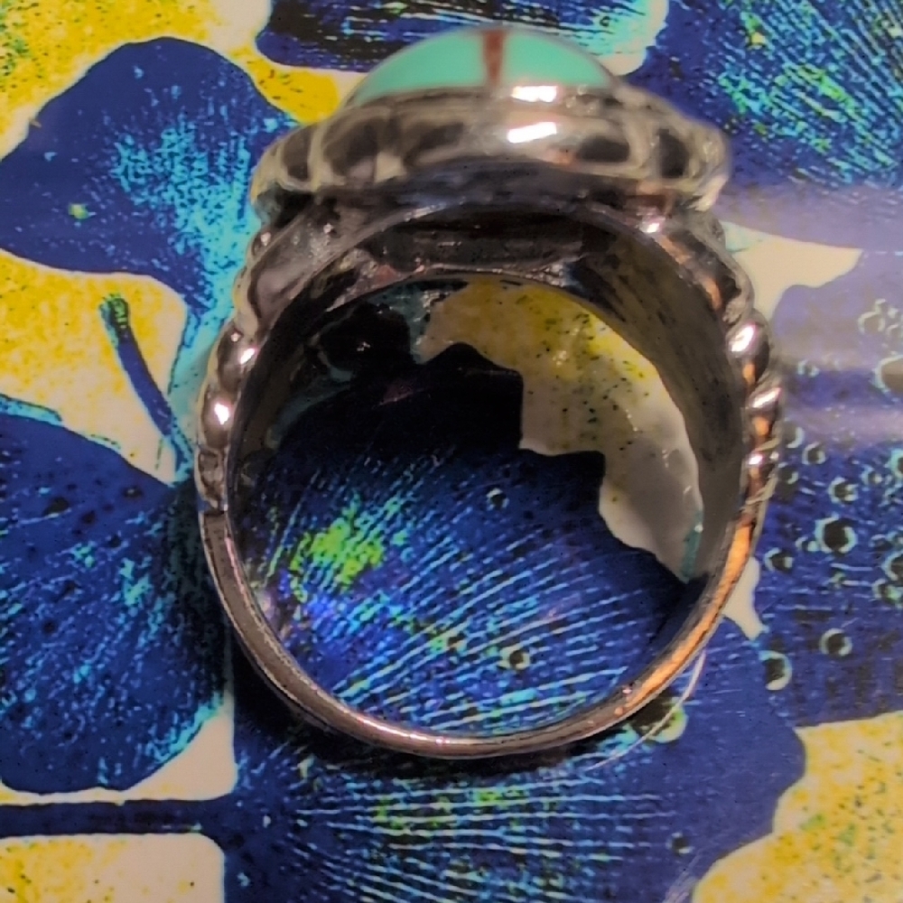 Silver Turquoise Ring - image 3